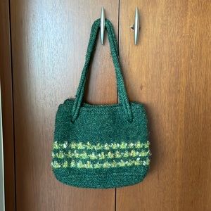 Green Knit Handbag